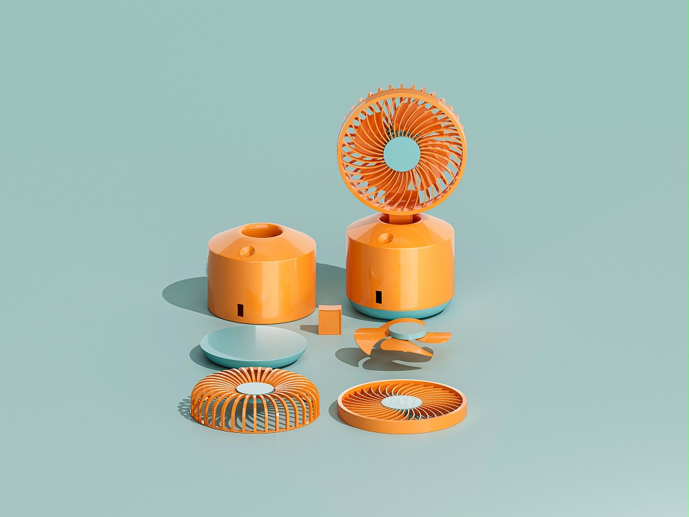迷你風扇塑膠外殼注塑 迷你風扇塑膠外殼注塑