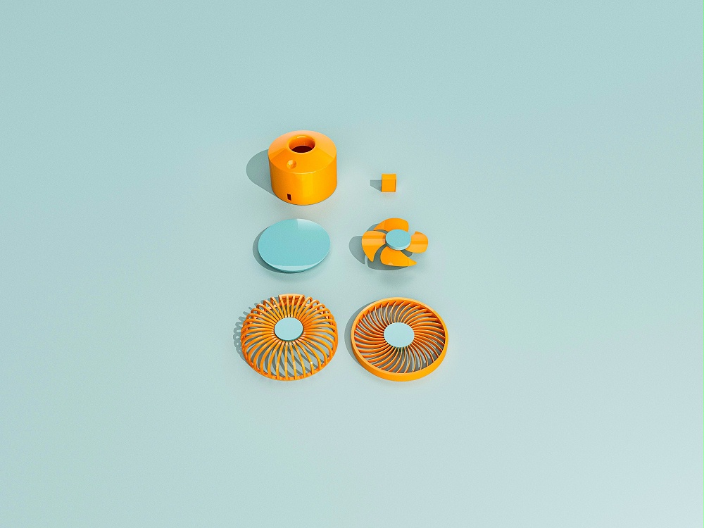 迷你風扇塑膠外殼注塑 迷你風扇塑膠外殼注塑