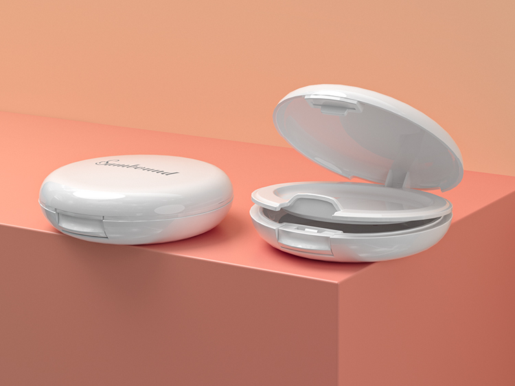 化妝品的包裝粉餅盒注塑 化妝品的包裝粉餅盒注塑