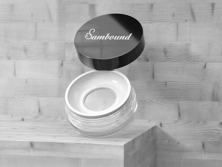 高透明帶濾網散粉分裝盒注塑件 高透明帶濾網散粉分裝盒注塑件